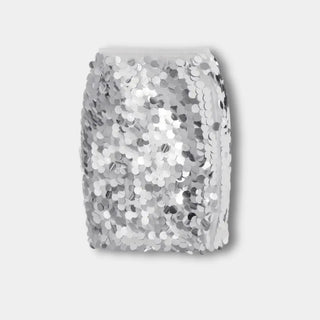 Falda mini con lentejuelas brillantes en contraste para Mujeres - Tiffany