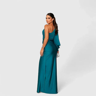 Vestido Largo Asimétrico De Una Manga Para Mujer | Eleonora