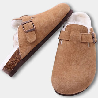 Mules tipo zueco con hebilla para Mujer - Heather