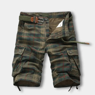 Bermuda de cuadros con bolsillos utilitarios para Hombre - Carlton