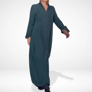 Vestido formal amplio con cuello para Mujeres - Shai