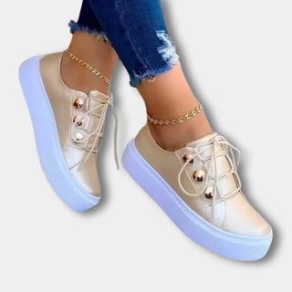 Tenis con plataforma y ojales metálicos para Mujer - Vera