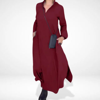 Vestido formal amplio con cuello para Mujeres - Shai