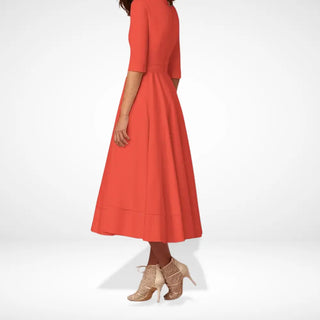 Vestido de noche midi con escote profundo para Mujer - Addie