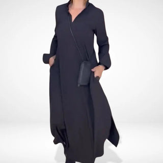 Vestido formal amplio con cuello para Mujeres - Shai