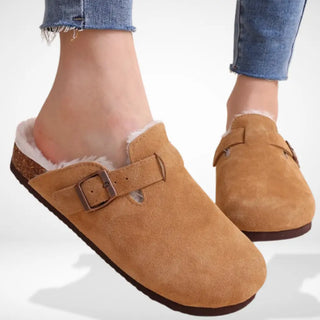 Mules tipo zueco con hebilla para Mujer - Heather