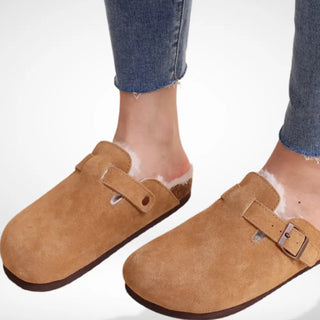 Mules tipo zueco con hebilla para Mujer - Heather
