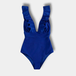 Traje de baño con volantes y escote profundo para Mujer – Aida