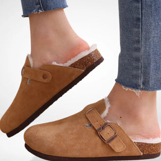 Mules tipo zueco con hebilla para Mujer - Heather