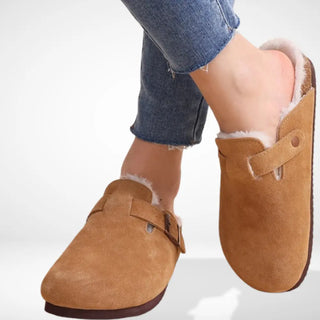 Mules tipo zueco con hebilla para Mujer - Heather