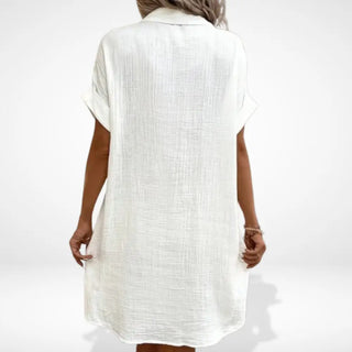 Vestido camisero corto con bolsillos para Mujer - Bell