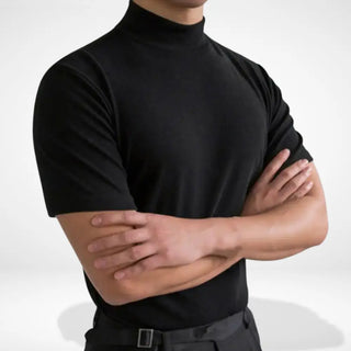 Camiseta de hombre con cuello semi alto ajustado - Shon
