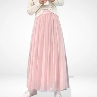 Falda larga plisada con caída ligera para mujer – Dee