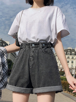 Elin | Exclusivos shorts denim de talle alto para mujer