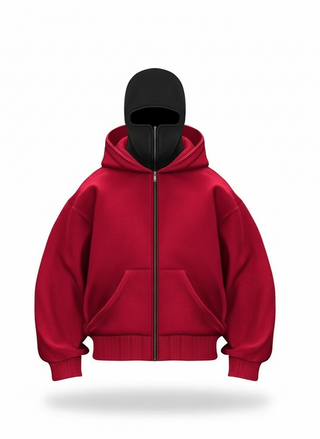 Sudadera Con Capucha Y Pasamontañas | Streetwear Innovador