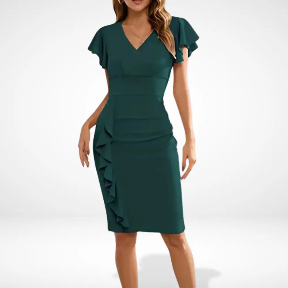 Vestido de fiesta con volantes asimétricos para Mujer – Terra