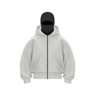 Sudadera Con Capucha Y Pasamontañas | Streetwear Innovador