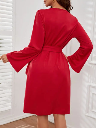 Vestido mini cruzado con lazo lateral para Mujer - Sharron