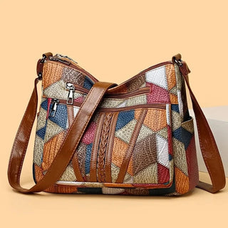 Bolso De Patchwork Con Múltiples Bolsillos | Solara
