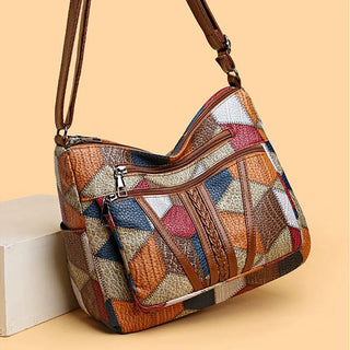 Bolso De Patchwork Con Múltiples Bolsillos | Solara