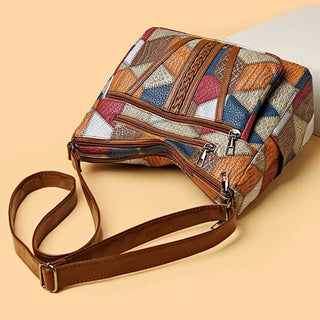 Bolso De Patchwork Con Múltiples Bolsillos | Solara