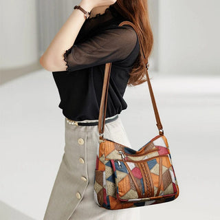 Bolso De Patchwork Con Múltiples Bolsillos | Solara