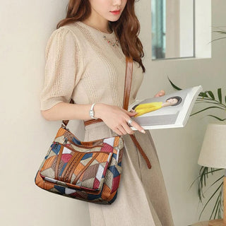 Bolso De Patchwork Con Múltiples Bolsillos | Solara