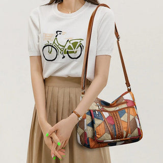 Bolso De Patchwork Con Múltiples Bolsillos | Solara