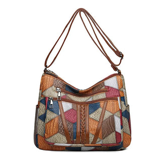 Bolso De Patchwork Con Múltiples Bolsillos | Solara