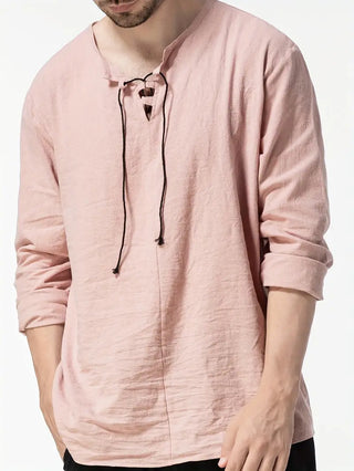 Yong | Camisa Henley Casual Moderna para Hombre