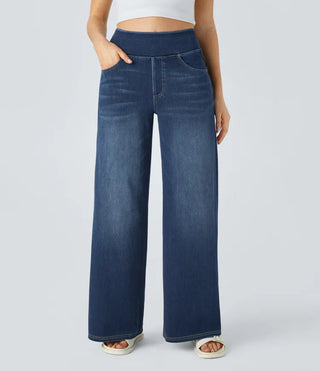 Remy | Jeans de Pierna Ancha de Talle Alto y Denim Elástico para Mujer