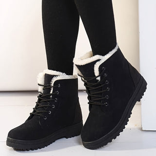 Milcah | Botas de Tobillo para Mujer con Forro de Piel y Cordones