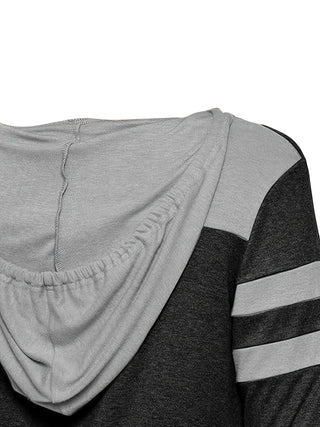 Addie | Sudadera con Capucha de Dos Tonos para Mujer con Bolsillos