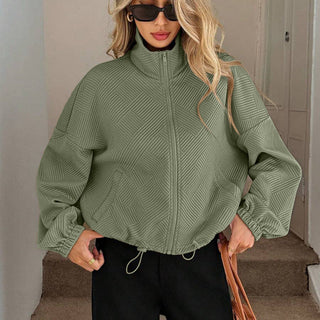 Ondine | Chaqueta con Cuello Alto y Cremallera para Mujer