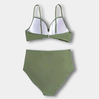 Bikini con top cruzado y cintura alta para Mujer – Lisa