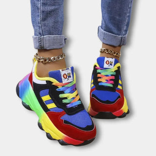 Zapatillas con suela arcoíris contrastada – Randal