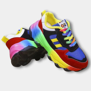 Zapatillas con suela arcoíris contrastada – Randal