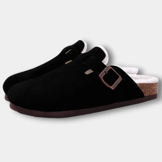 Mules tipo zueco con hebilla para Mujer - Heather