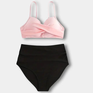 Bikini con top cruzado y cintura alta para Mujer – Lisa
