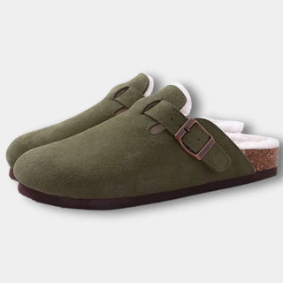 Mules tipo zueco con hebilla para Mujer - Heather