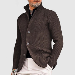 Martin | Cárdigan de Punto para Hombre con Botones y Cuello Alto