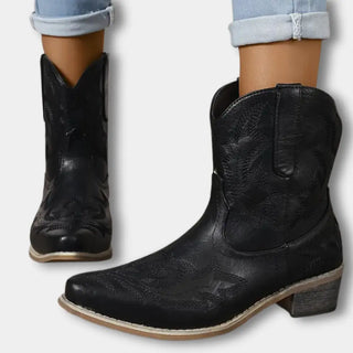 Botas vaqueras con bordado floral para mujer - Jody