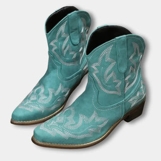 Botas vaqueras con bordado floral para mujer - Jody