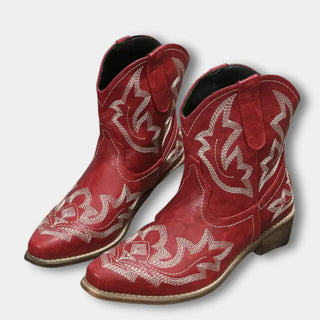 Botas vaqueras con bordado floral para mujer - Jody