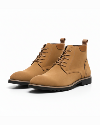 Brenvar | Botas de Hombre con Cordones y Forro Acolchado