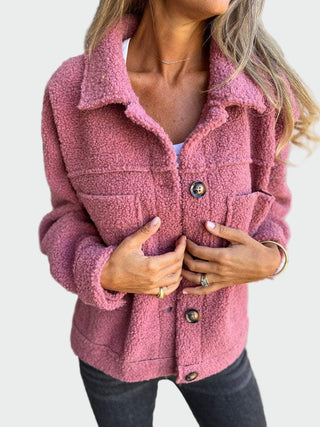 Dolly | Chaqueta Texturizada de Mujer con Botones y Bolsillos en el Pecho