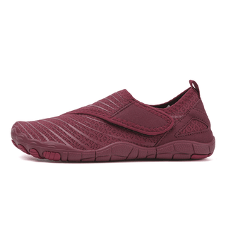 Cecilia | Zapatos Barefoot Unisex Color Burdeos Sin Cordones