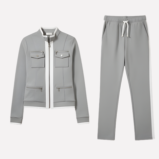 Lorvane | Conjunto de Mujer con Chaqueta con Cremallera y Pantalón