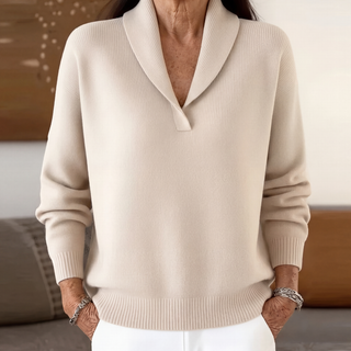 Bérénice | Suéter Holgado con Cuello en V para Mujer