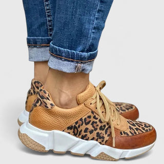 Marisela | Zapatillas Animal Print con Cordones para Mujer